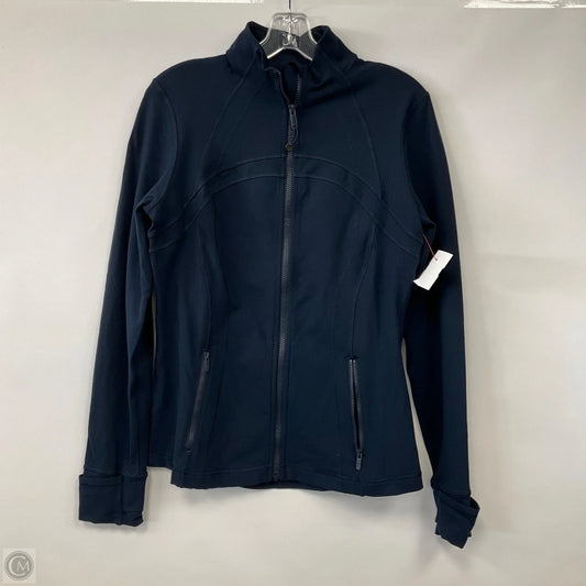 Athletic Jacket By Lululemon In Navy, Size: 12