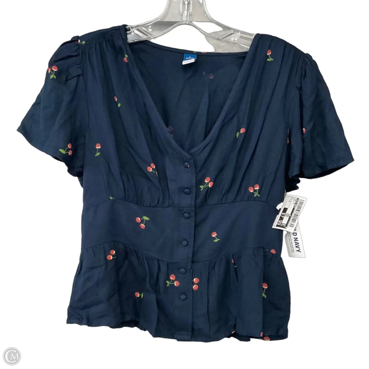 Top Short Sleeve By Old Navy In Navy, Size: SP
