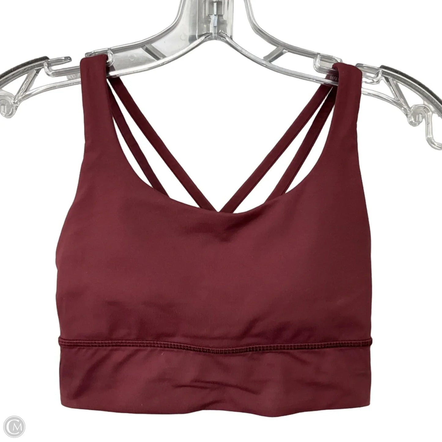 Athletic Bra By Lululemon In Maroon, Size: 4