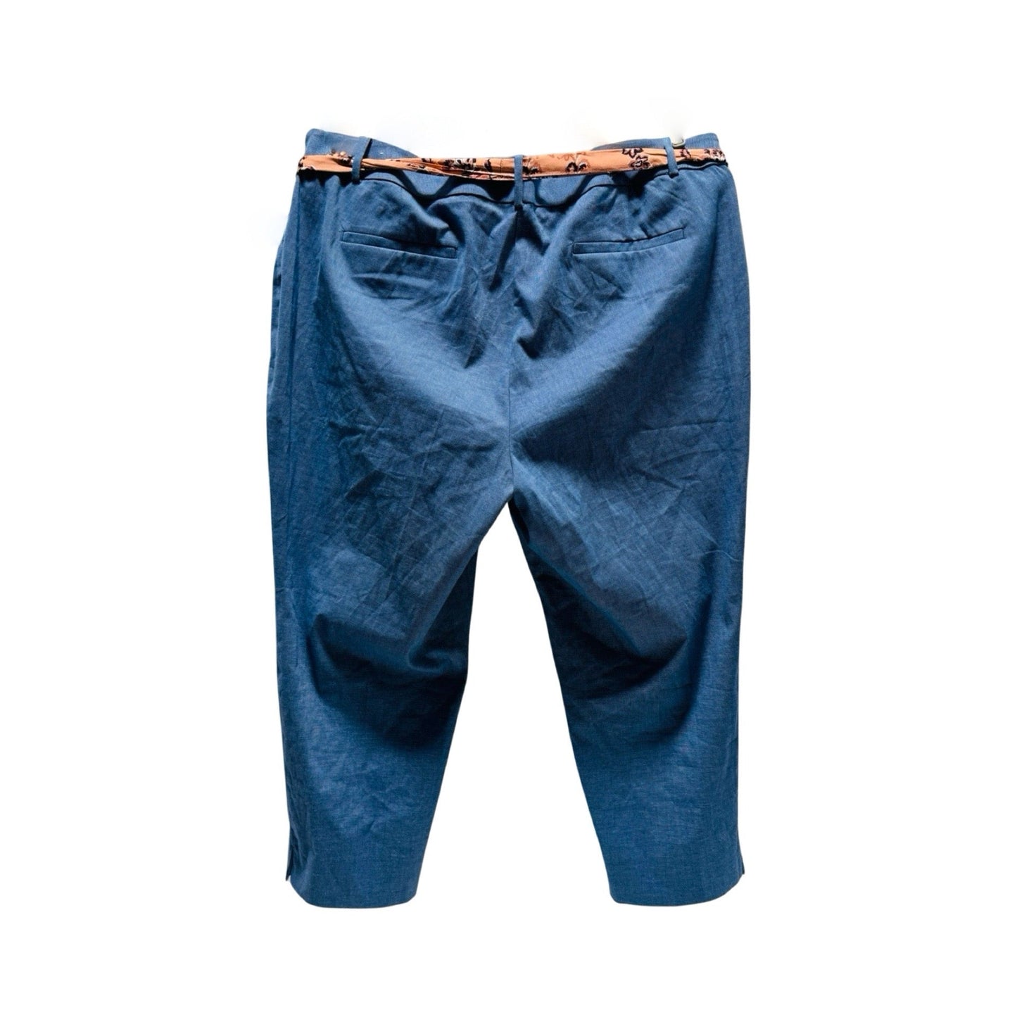 Blue Denim with Tie Pants Work/Dress By Loft  Size: 20