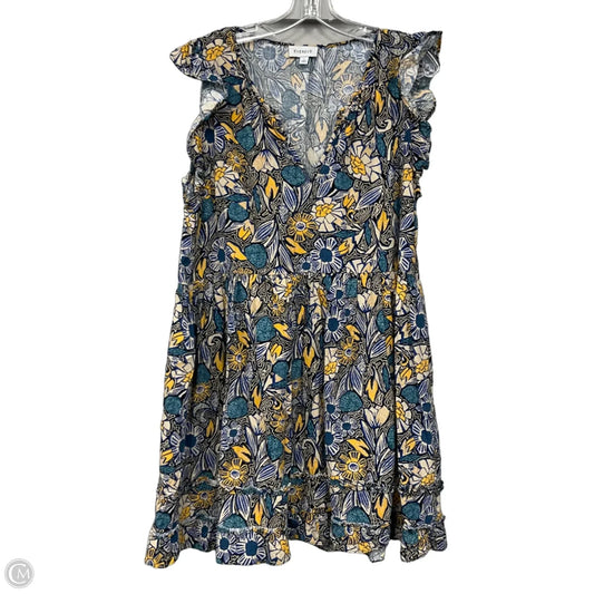 Dress Casual Midi By Evereve In Multi-colored, Size: L