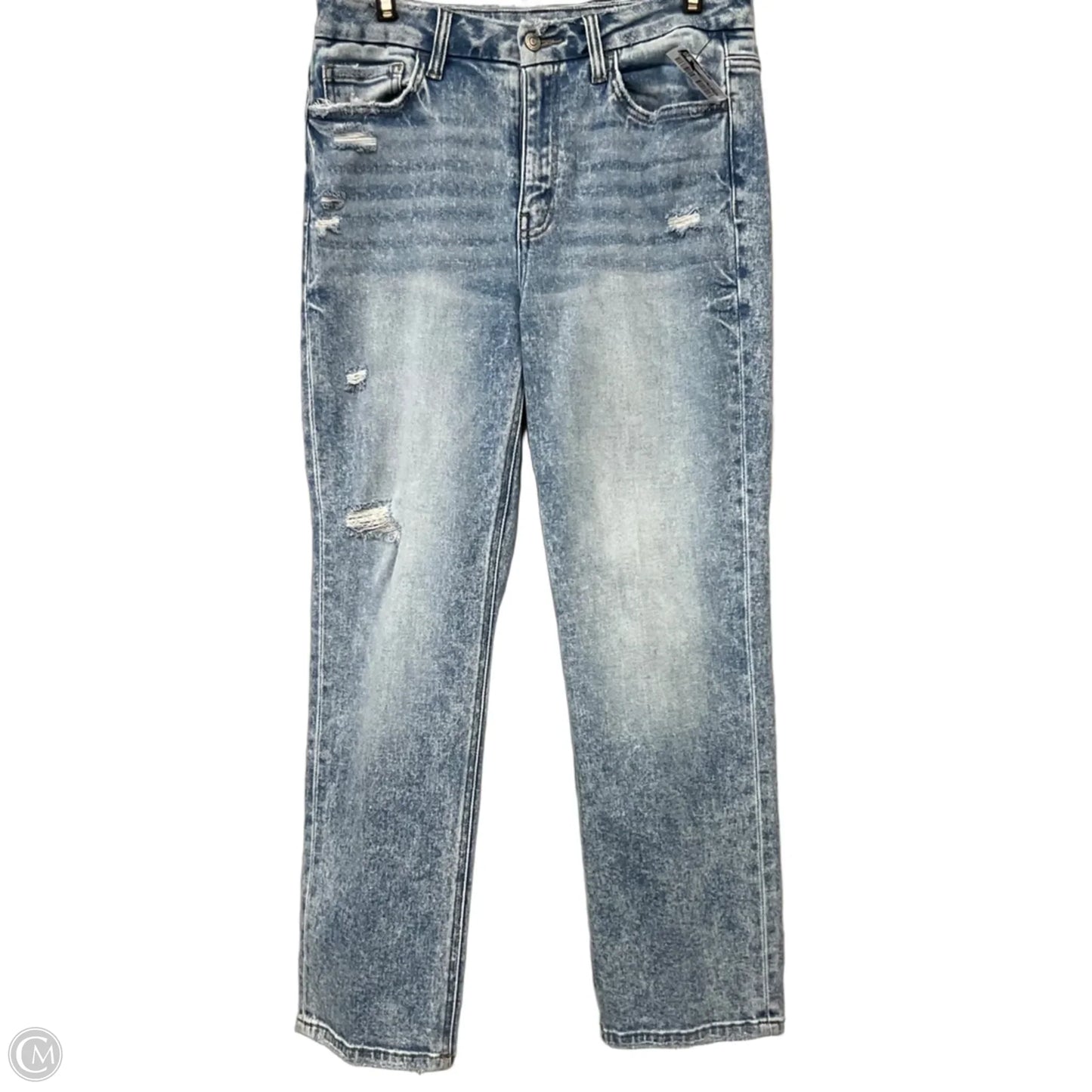 Jeans Straight By Flying Monkey In Blue Denim, Size: 8