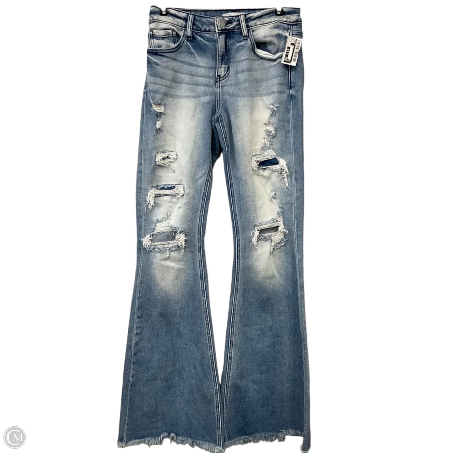 Jeans Boot Cut By Kancan In Blue Denim, Size: 4
