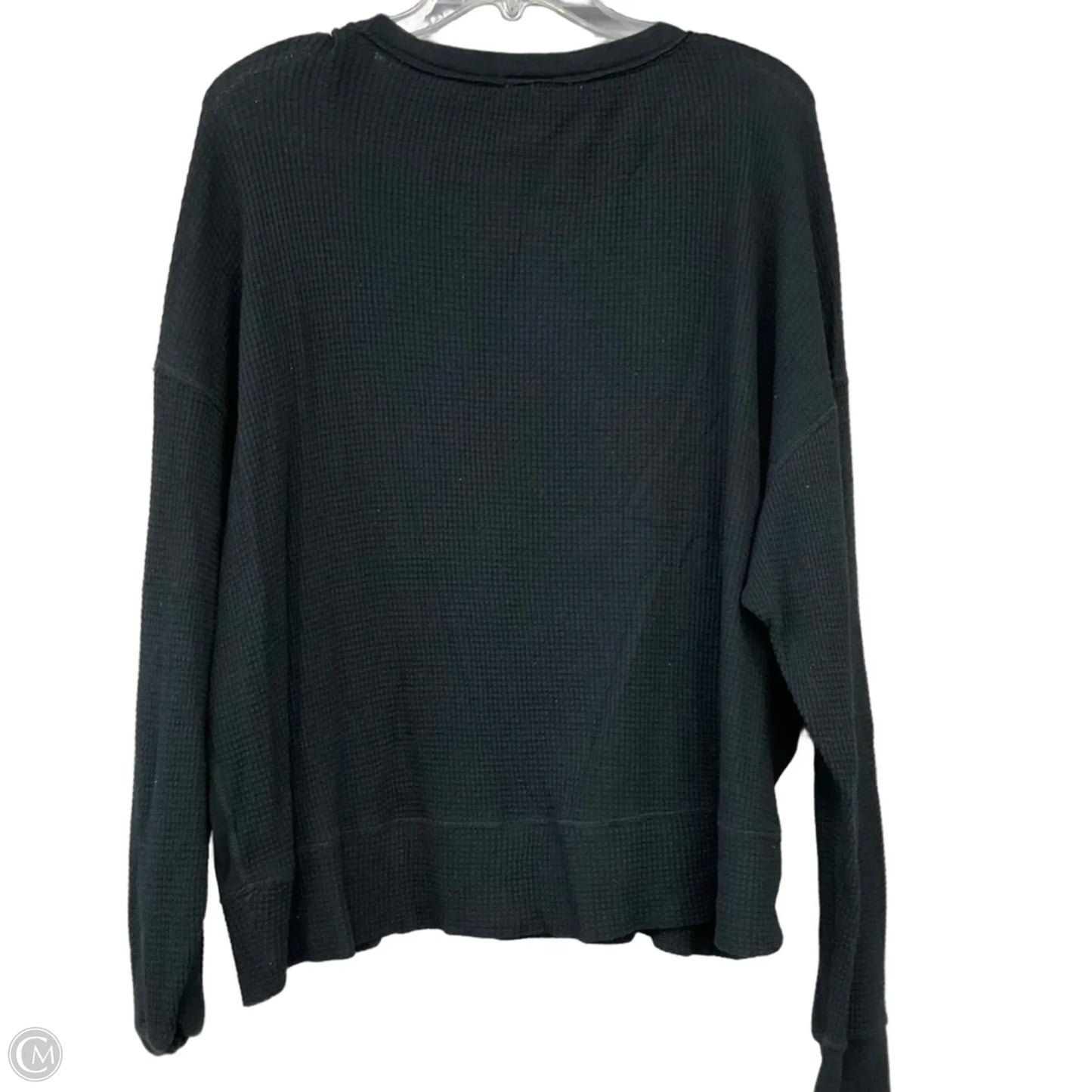 Top Long Sleeve Basic By Offline In Black, Size: M