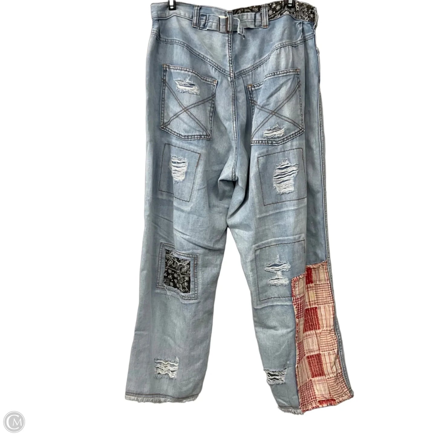 Jeans Straight By Pol In Blue Denim, Size: L