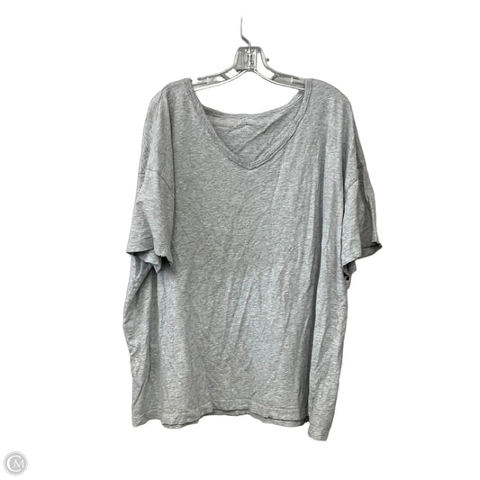 Top Short Sleeve Basic By Aerie In Grey, Size: Xxl