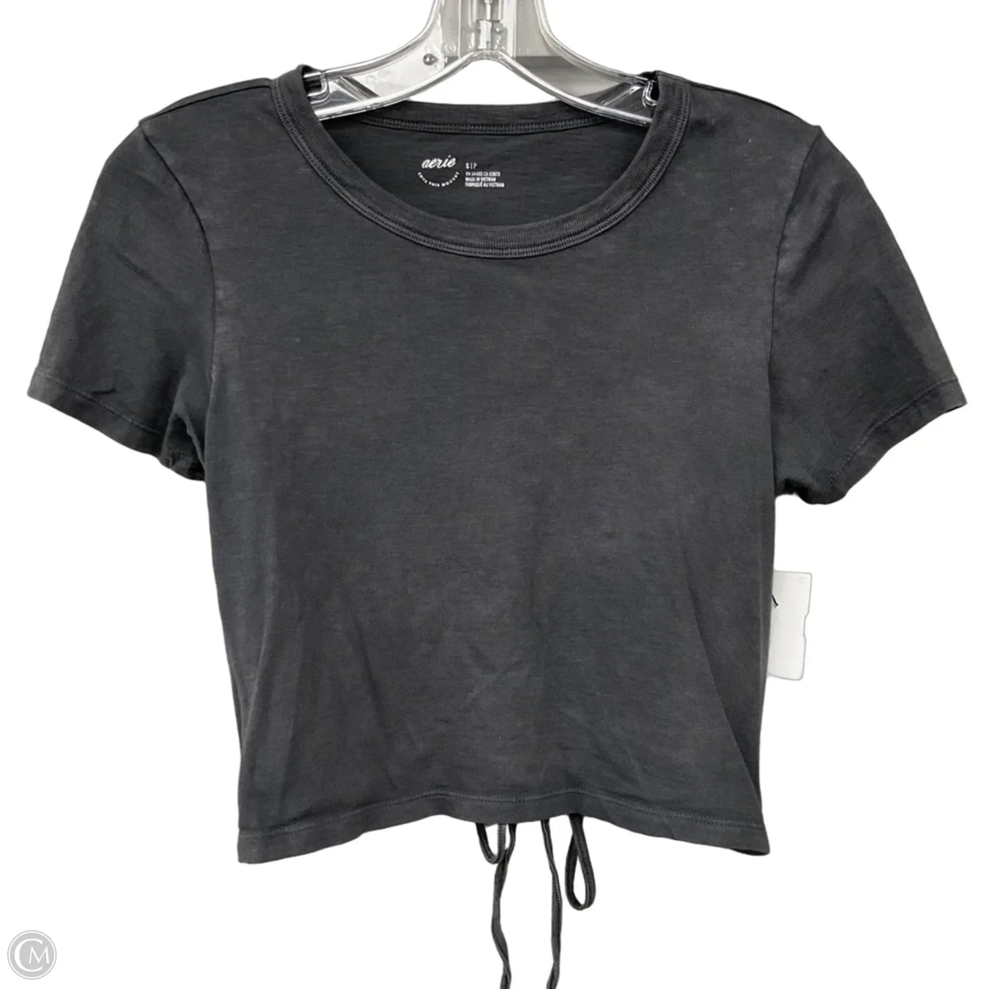 Top Short Sleeve Basic By Aerie In Grey, Size: S