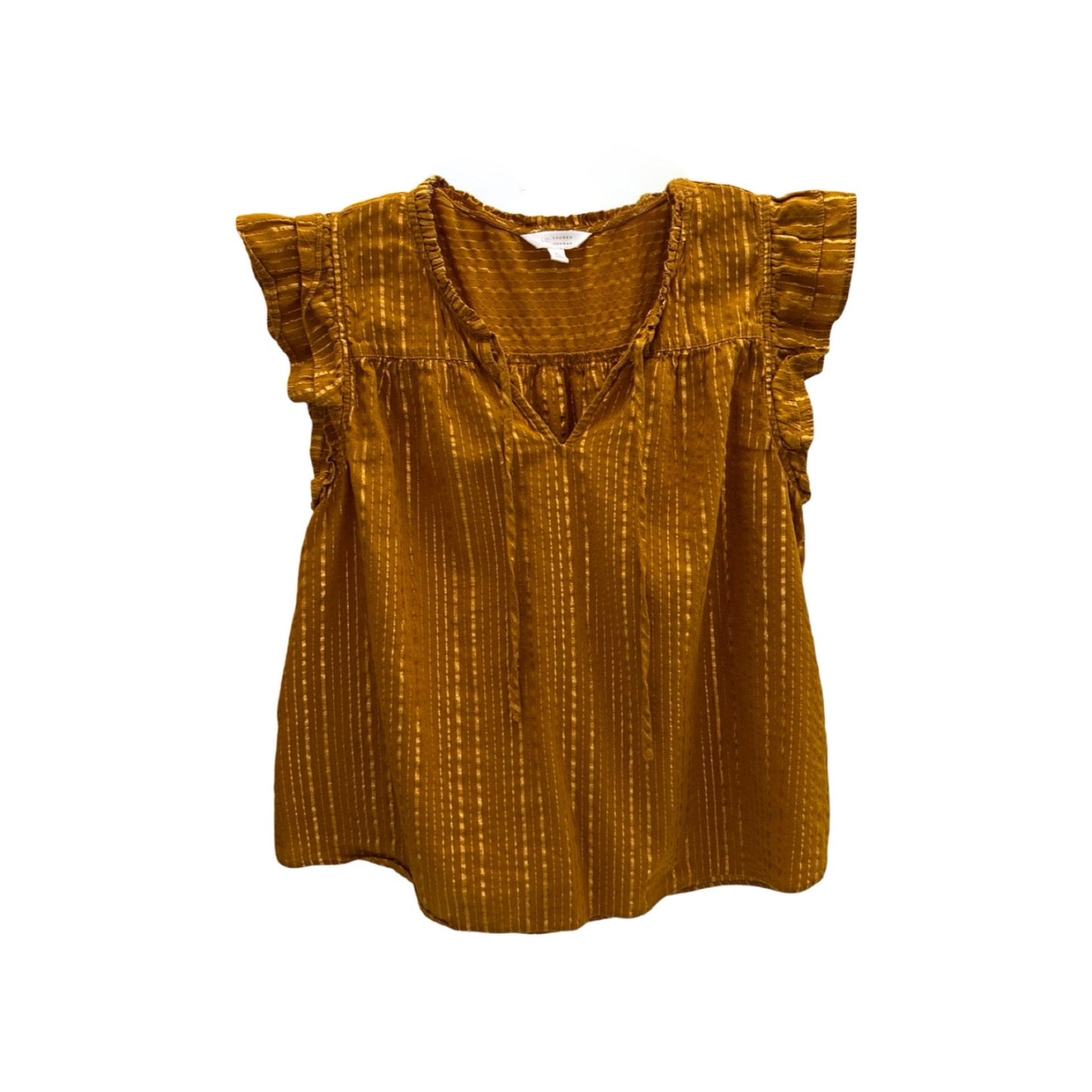 Yellow Top Short Sleeve Lc Lauren Conrad, Size Xl