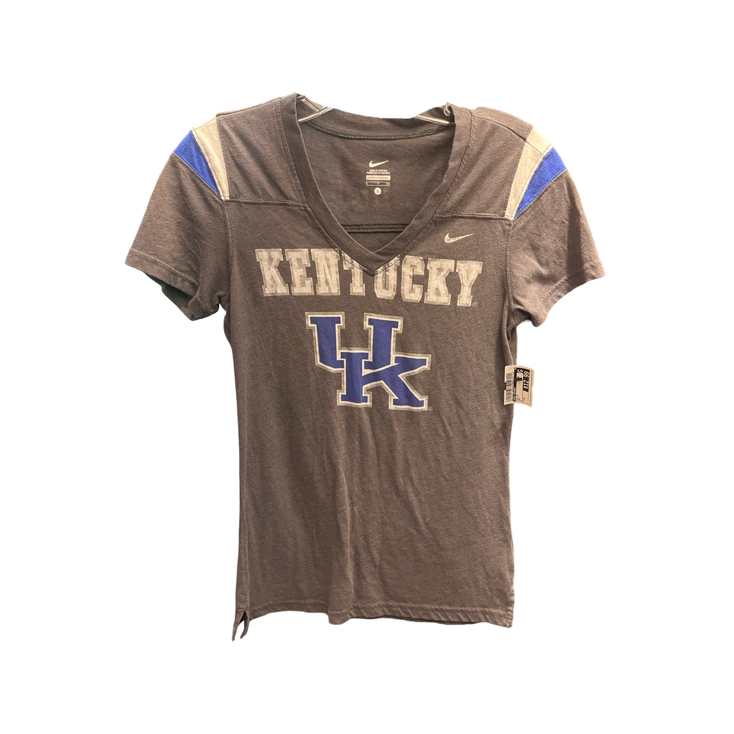 University of Kentucky Grey Top Short Sleeve Nike Apparel, Size S