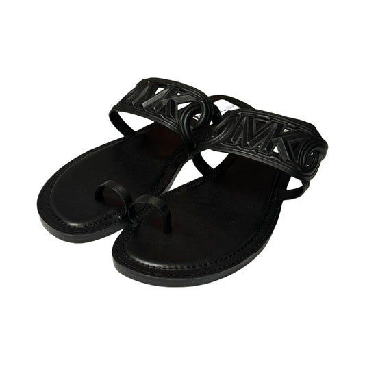 Black Sandals Flip Flops Michael By Michael Kors, Size 11