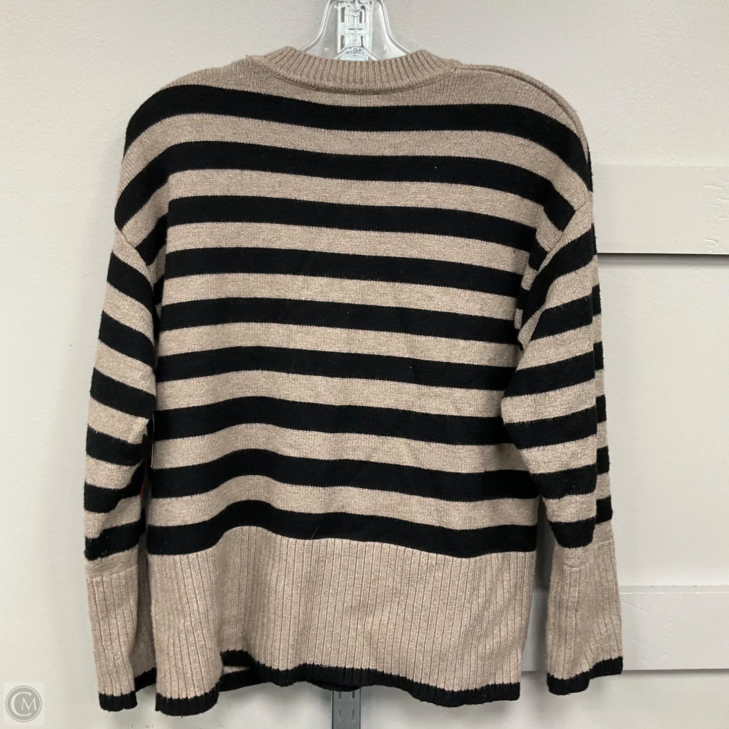 Sweater By Clothes Mentor In Striped Pattern, Size: S