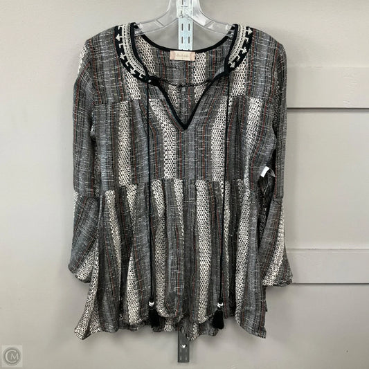 Top Long Sleeve By Altard State In Sparkles, Size: S