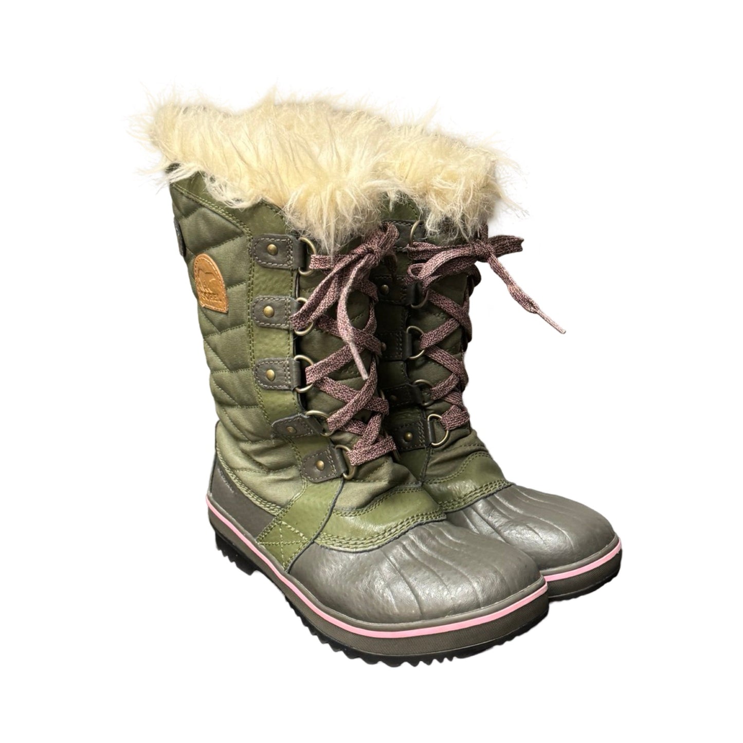 Boots Snow By Sorel In Green, Size: 5