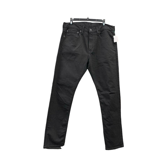 Jeans Skinny By Levis In Black Denim, Size: 14