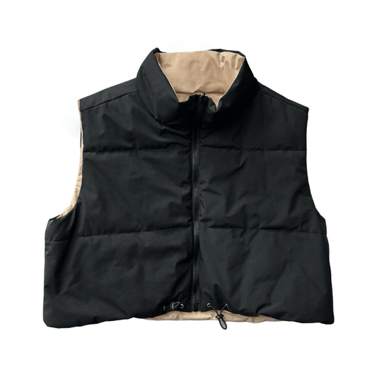 Vest Puffer & Quilted By Clothes Mentor In Black, Size: S