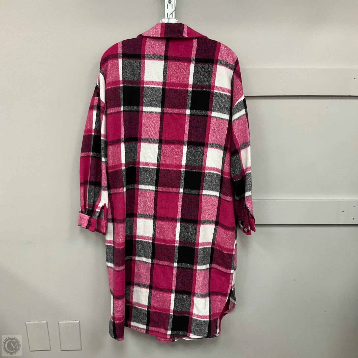 Jacket Shirt By Clothes Mentor In Plaid Pattern, Size: S