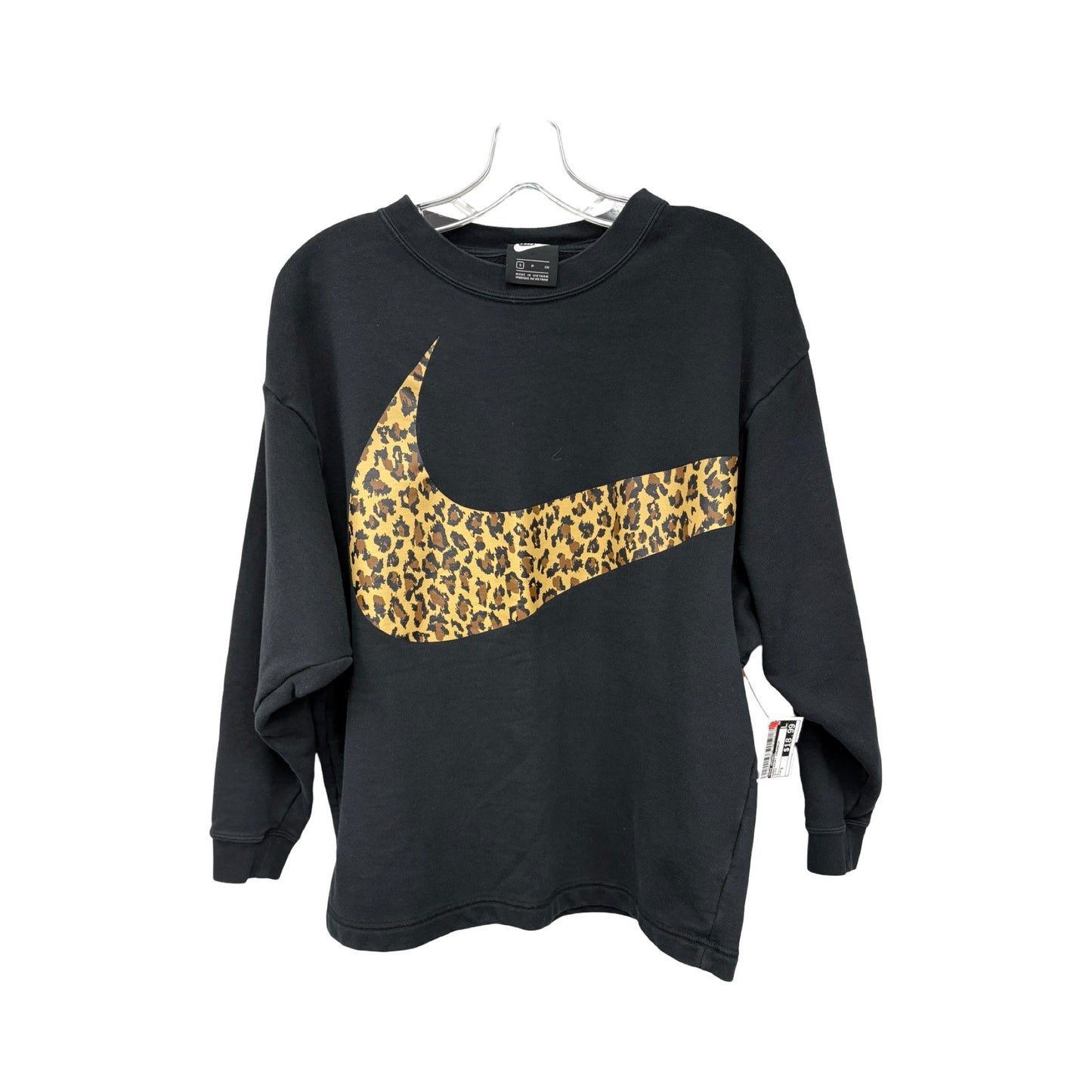 Sweatshirt Crewneck By Nike Apparel In Black, Size: S