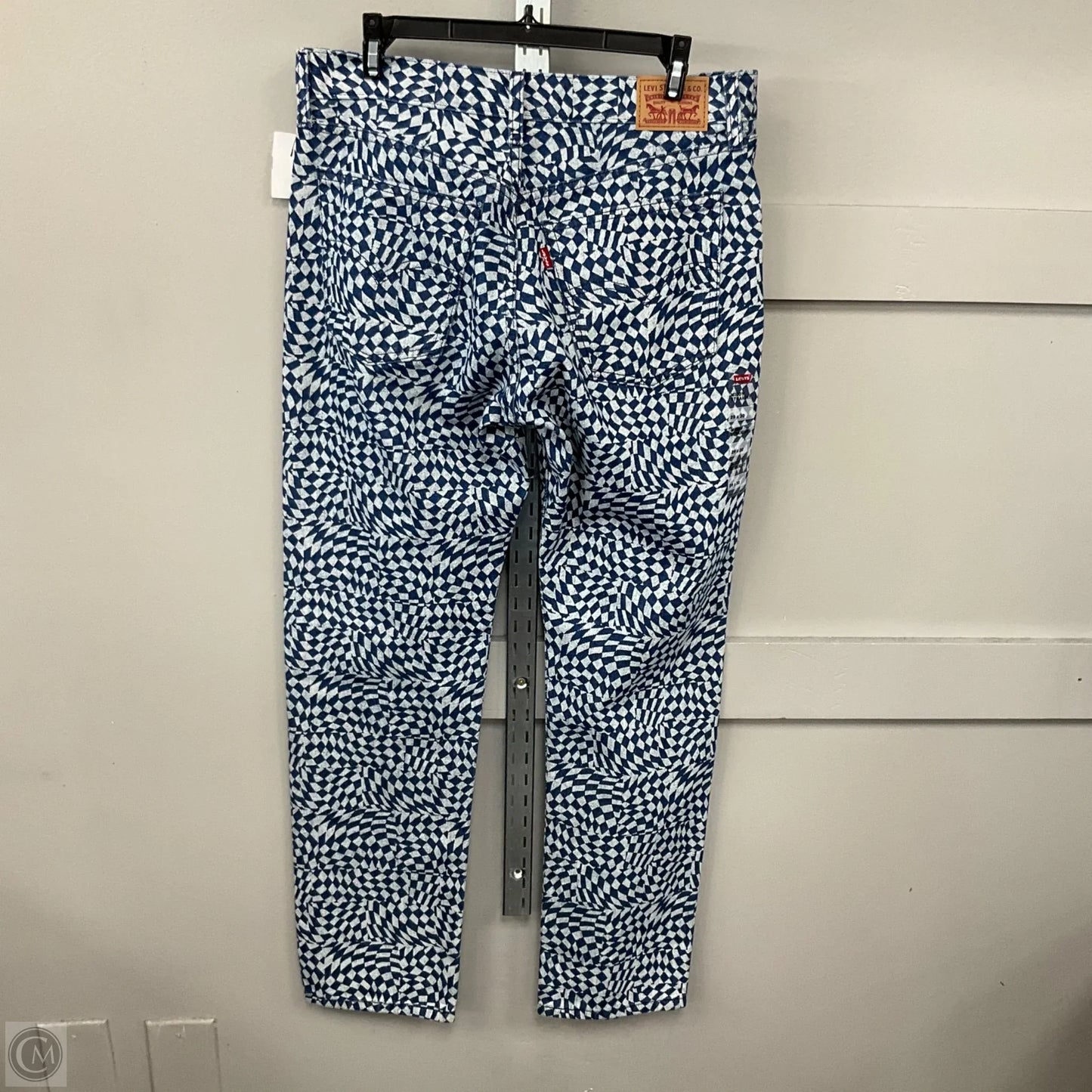 Jeans Straight By Levis In Blue & White, Size: 8