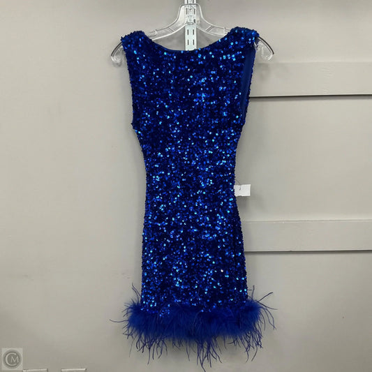 Dress Party Short By Clothes Mentor In Blue, Size: S