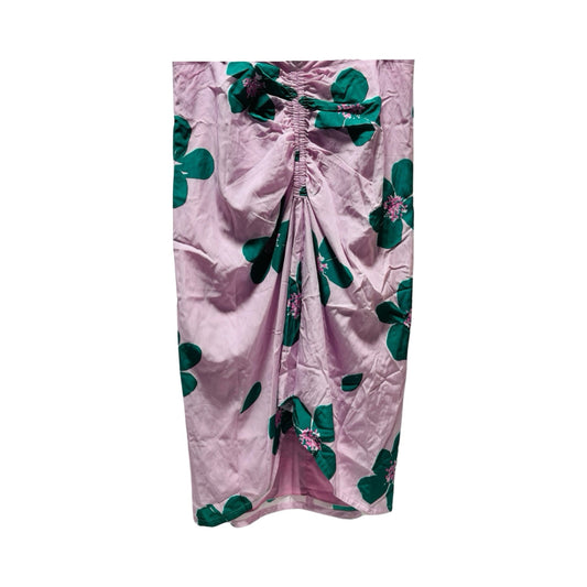 Floral Print Purple & Green Skirt Designer By Kate Spade  Size: 16