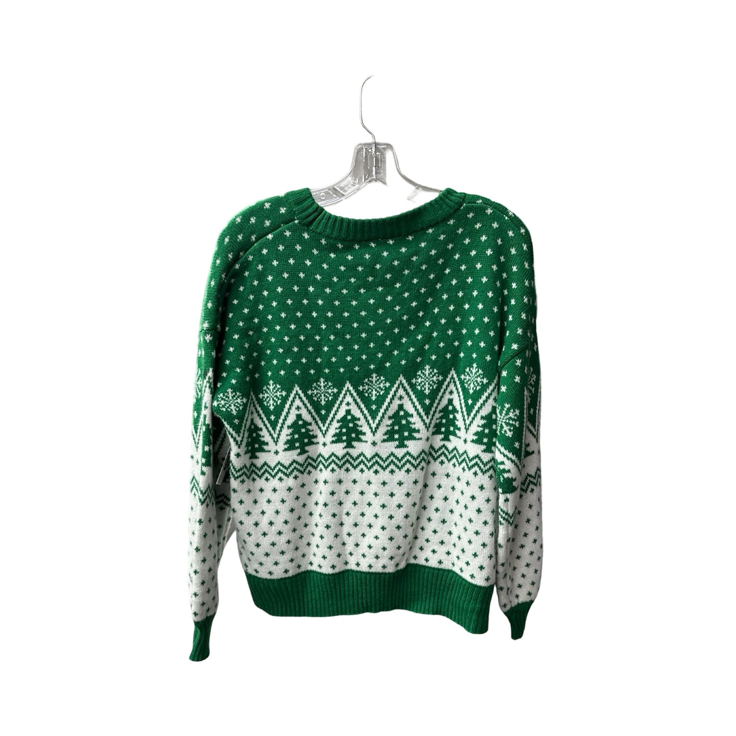 Christmas Sweater By Clothes Mentor In Green, Size: 1x