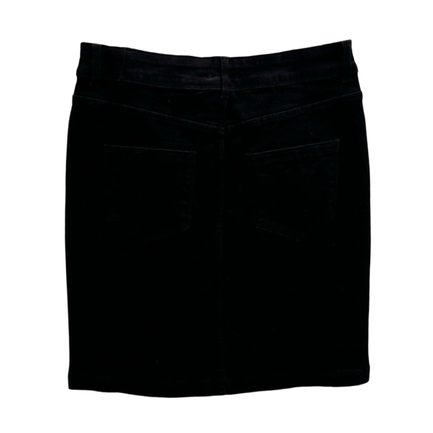 Black Denim Skirt Mini & Short Dip, Size 10