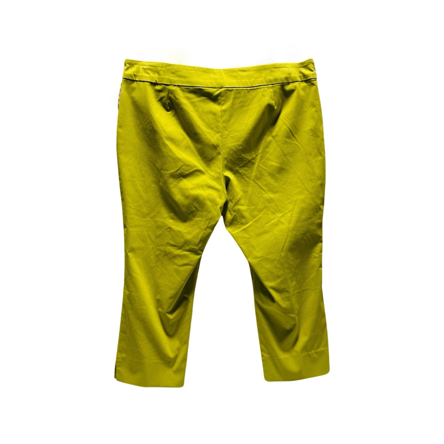 Yellow Pull-On Pants Work/Dress By Marla Wynne  Size: 24