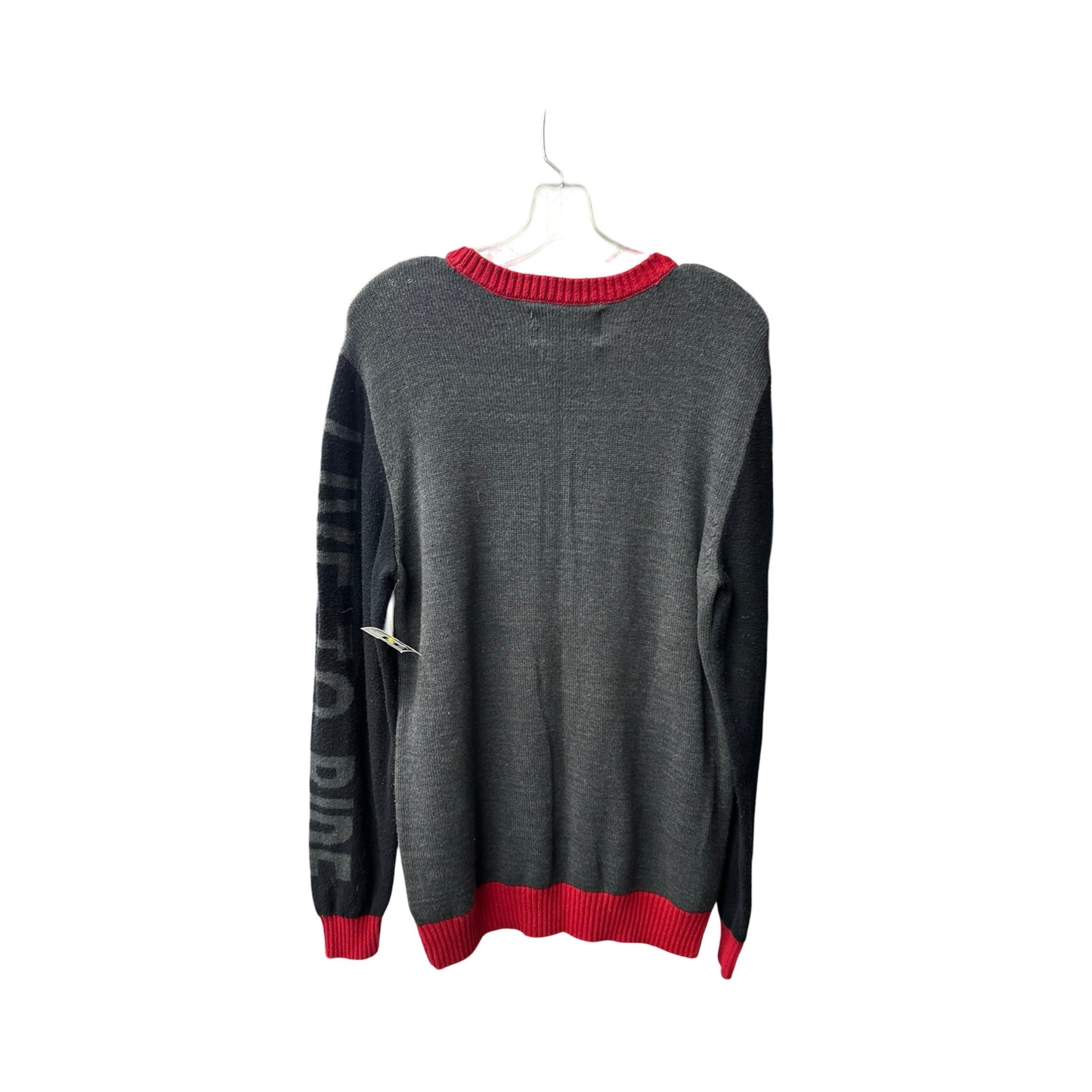 Christmas Sweater By Clothes Mentor In Grey, Size: L