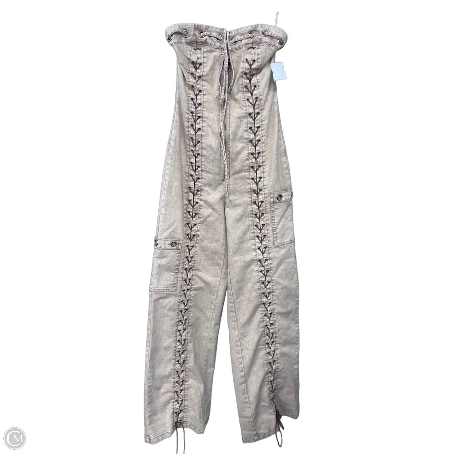 Romper By Clothes Mentor In Tan, Size: S