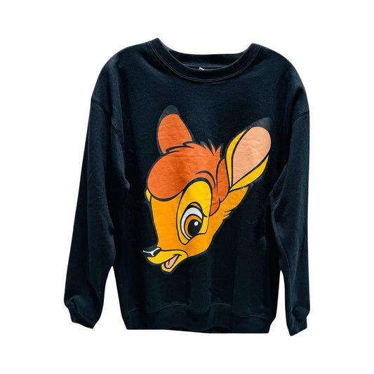Disney Bambi Black Sweatshirt Crewneck By Disney Store  Size: XS