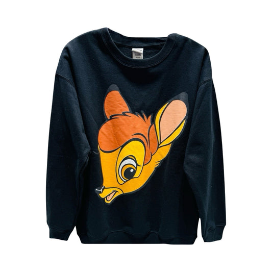 Disney Bambi Black Sweatshirt Crewneck By Disney Store  Size: S