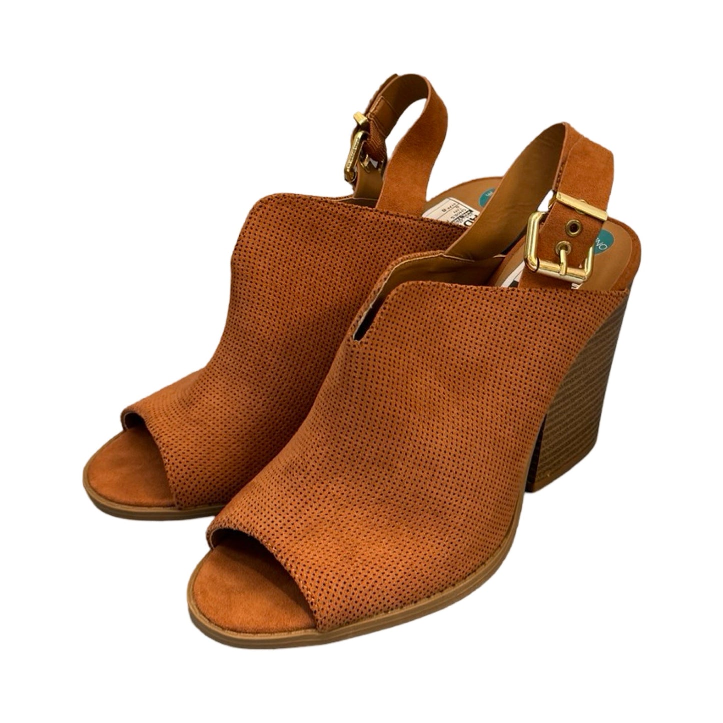 Tan Shoes Heels Block Altard State, Size 8