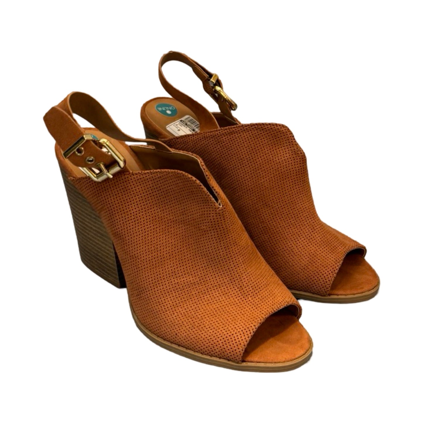 Tan Shoes Heels Block Altard State, Size 8