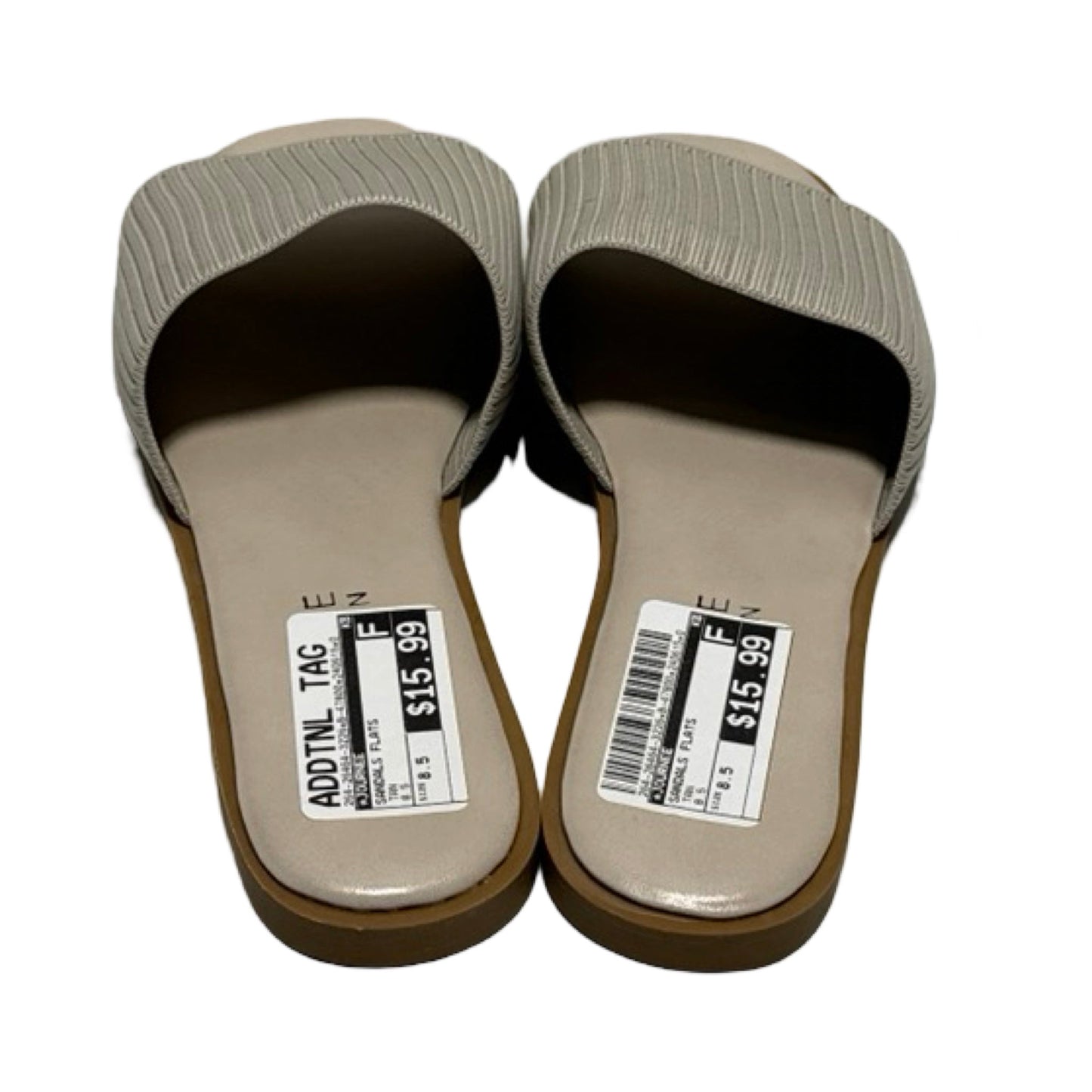 Tan Sandals Flats Journee, Size 8.5