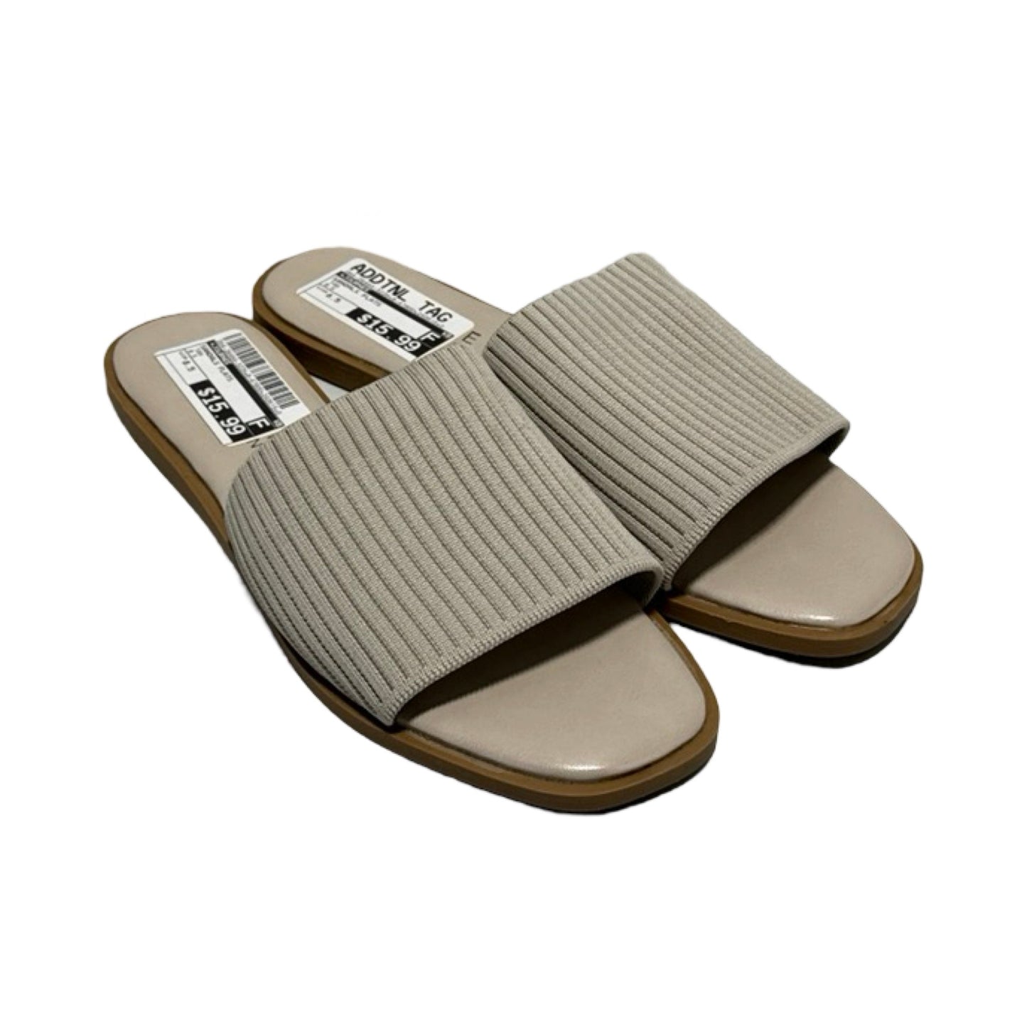 Tan Sandals Flats Journee, Size 8.5