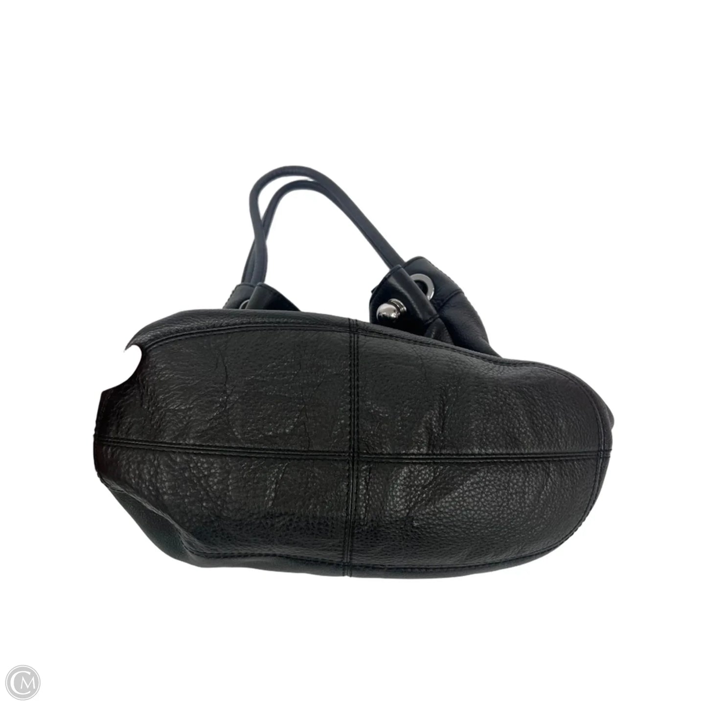 Handbag Leather By Ecco, Size: Medium
