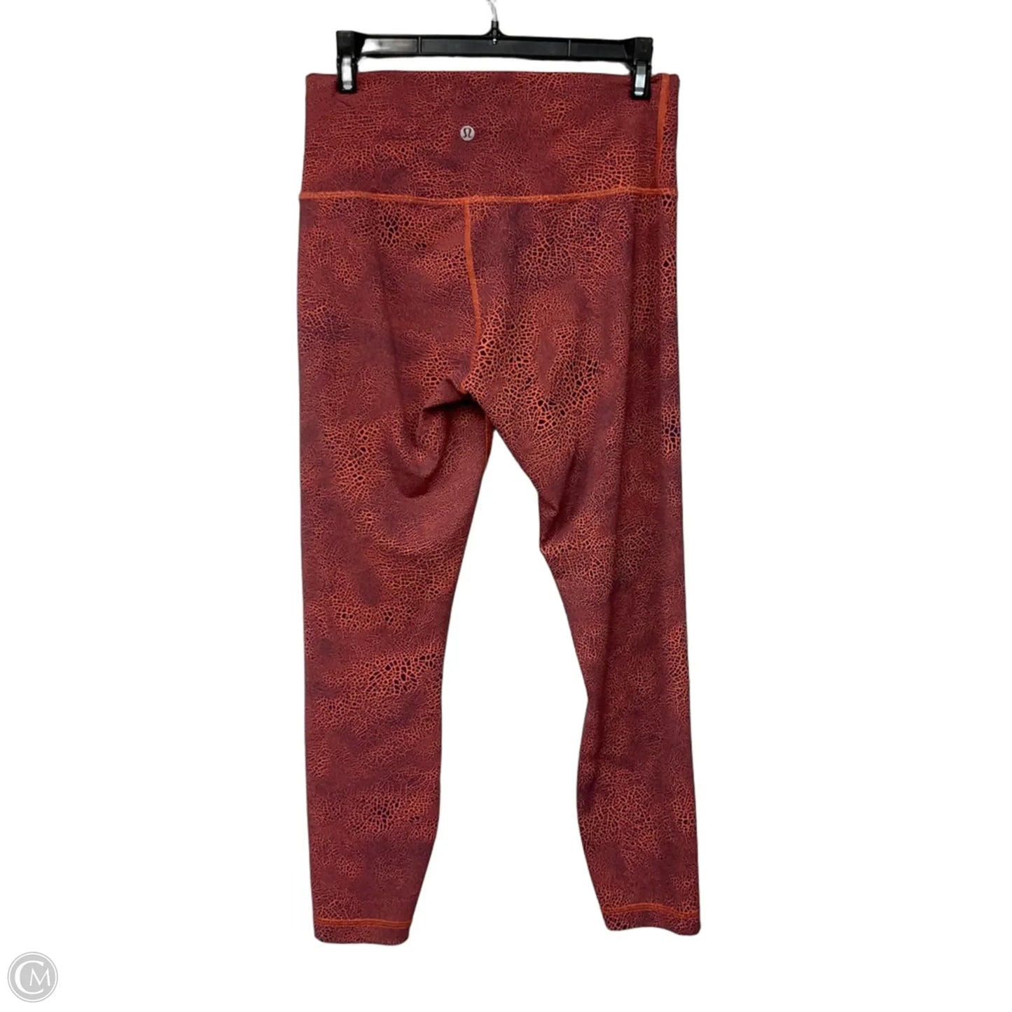 Athletic Leggings By Lululemon In Red, Size: 10
