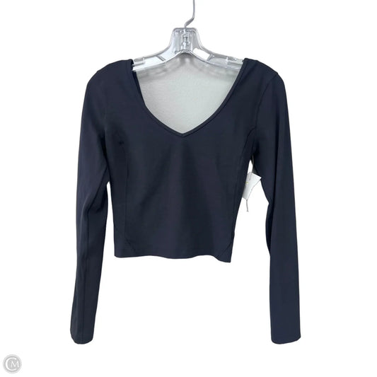 Athletic Top Long Sleeve Crewneck By Lululemon In Black, Size: 6