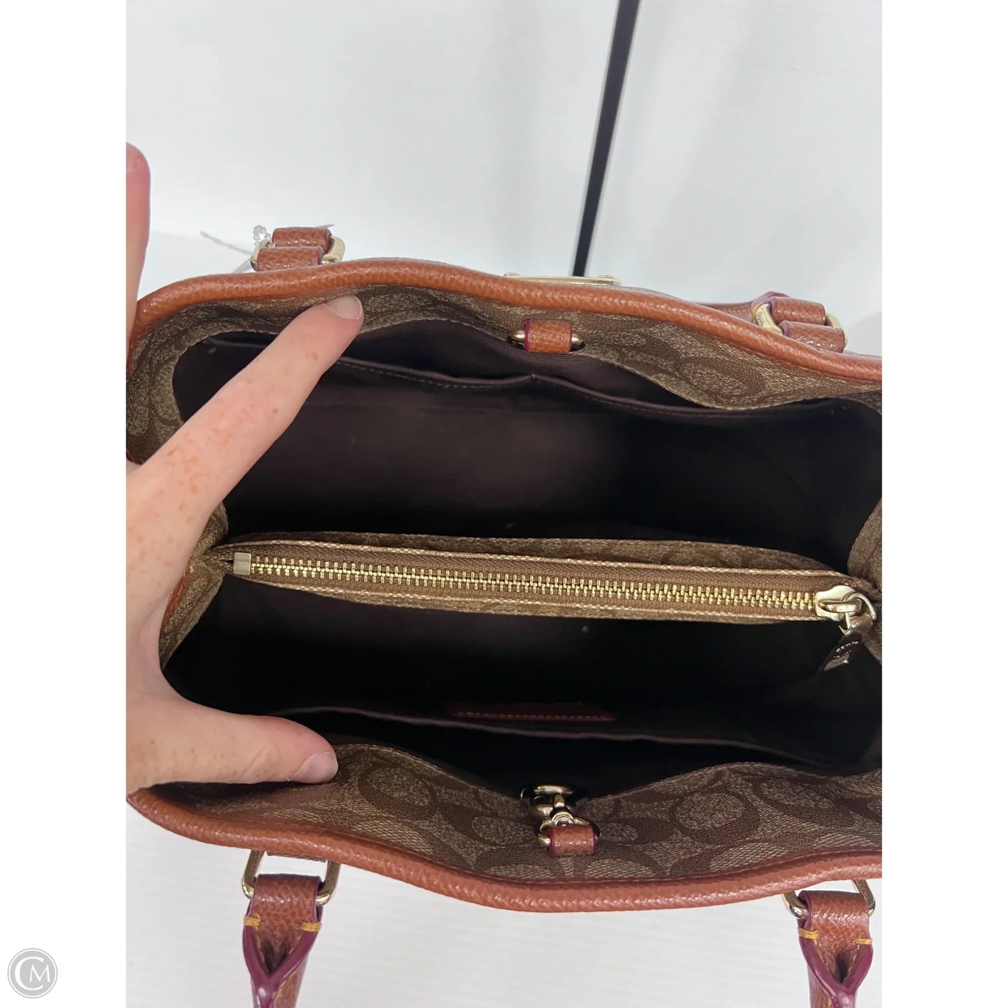 Handbag Designer By Coach, Size: Medium