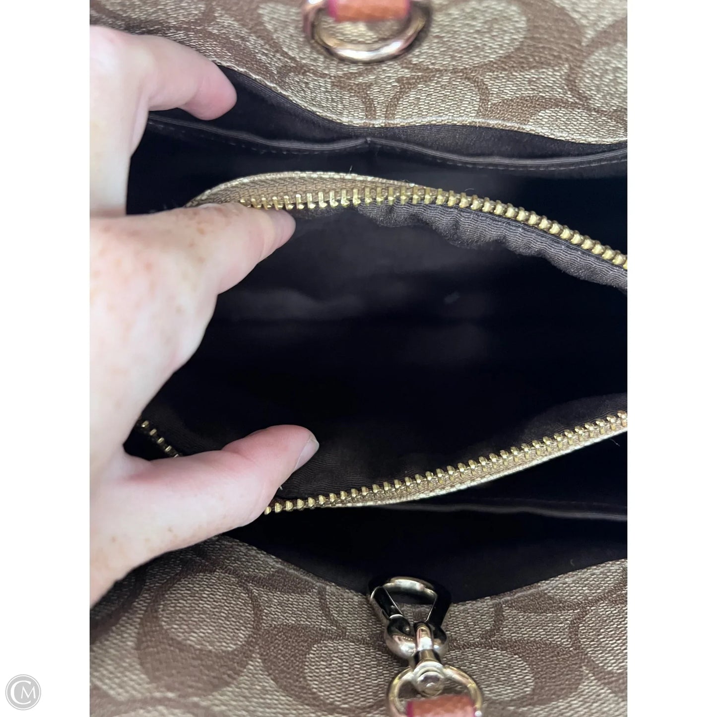 Handbag Designer By Coach, Size: Medium