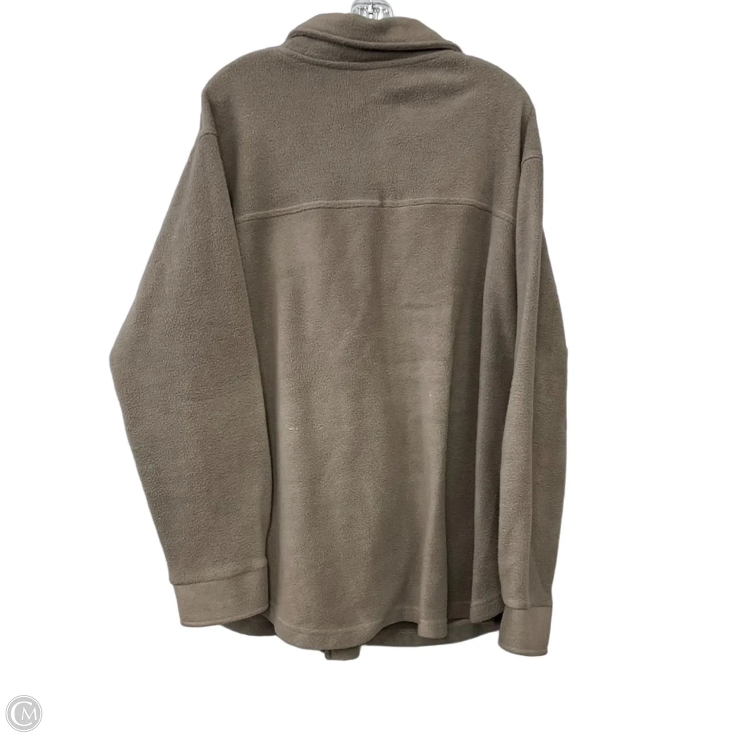 Jacket Fleece By Arula In Brown, Size: Xl