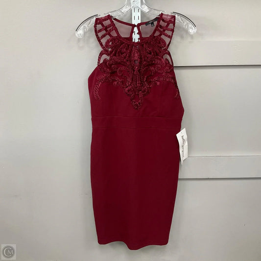 Dress Casual Short By Iris In Maroon, Size: M
