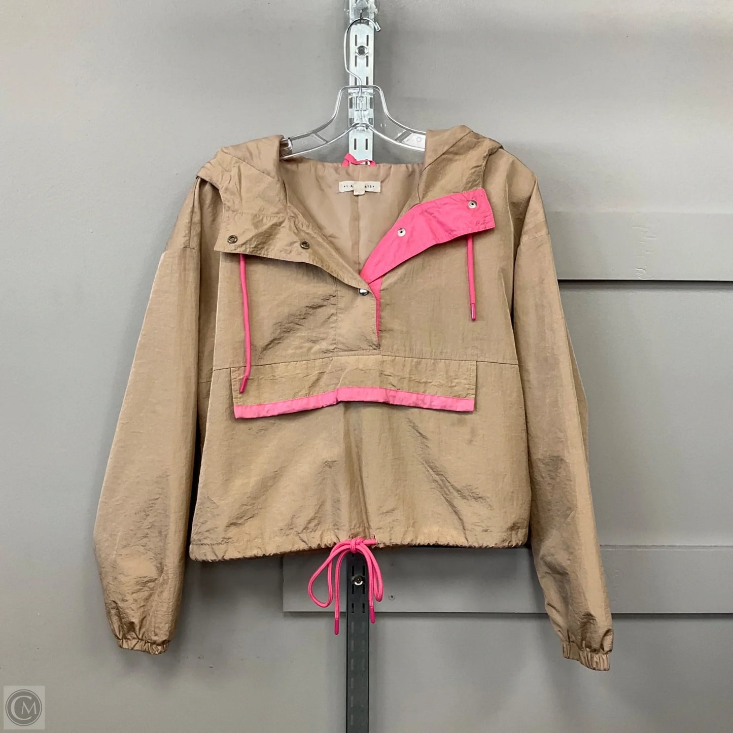 Jacket Windbreaker By La Hearts In Brown, Size: Xs