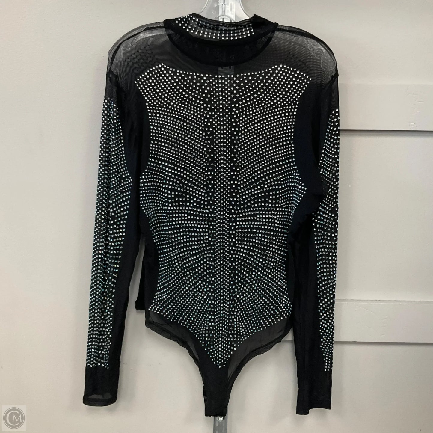Bodysuit In Black, Size: 1X