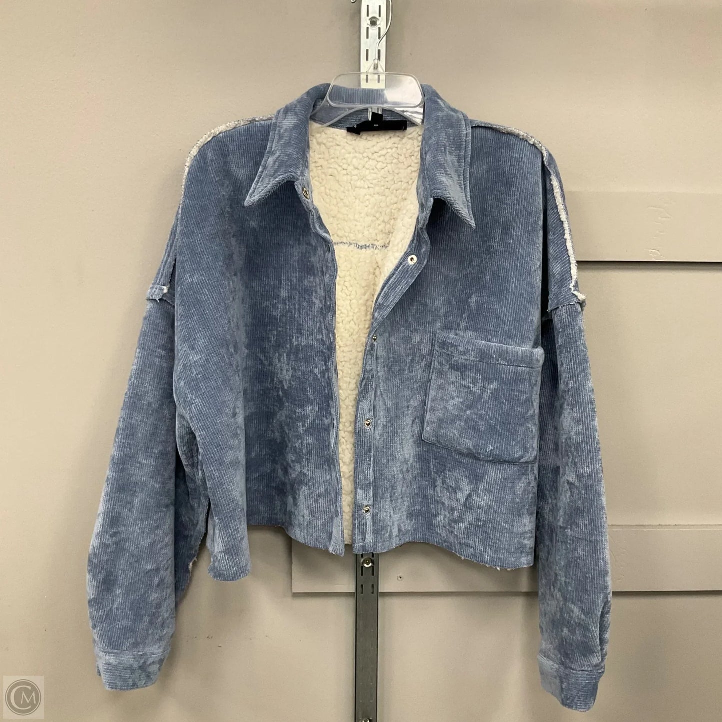 Jacket Other By White Birch In Blue & White, Size: Xl