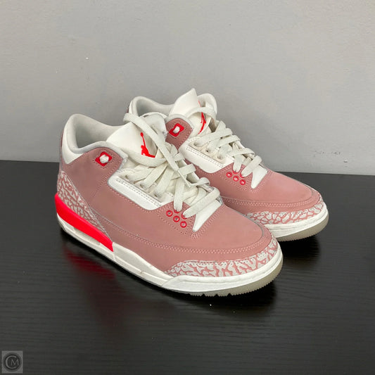 Shoes Luxury Designer By Jordan In Cream & Pink, Size: 6