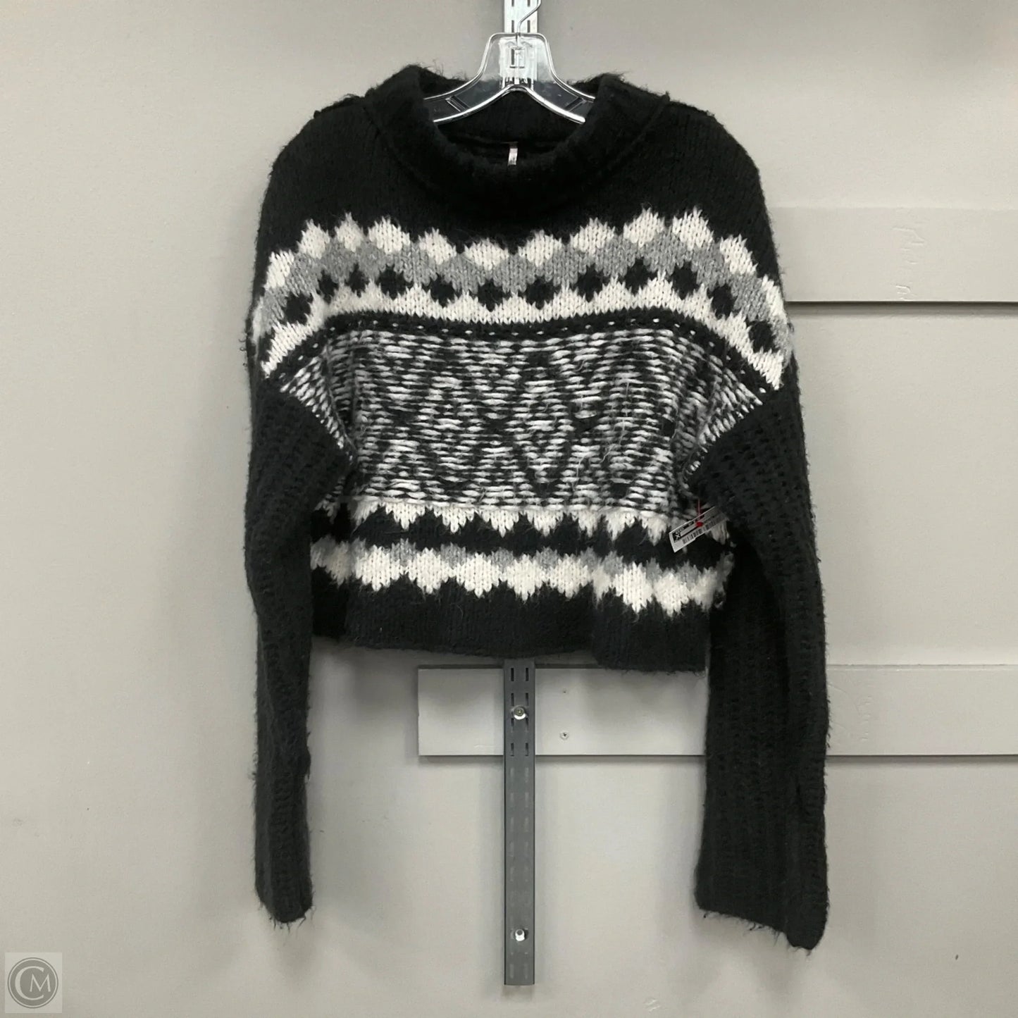 Sweater By Free People In Black & White, Size: S