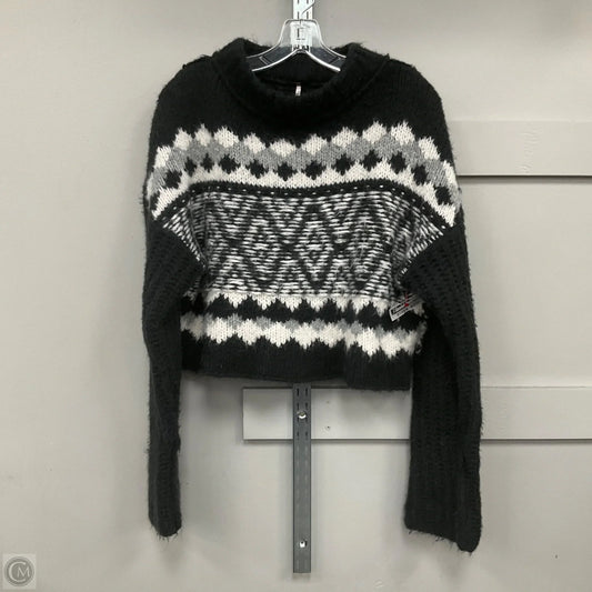 Sweater By Free People In Black & White, Size: S