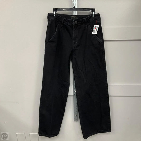 Jeans Wide Leg By Banana Republic In Black Denim, Size: 6