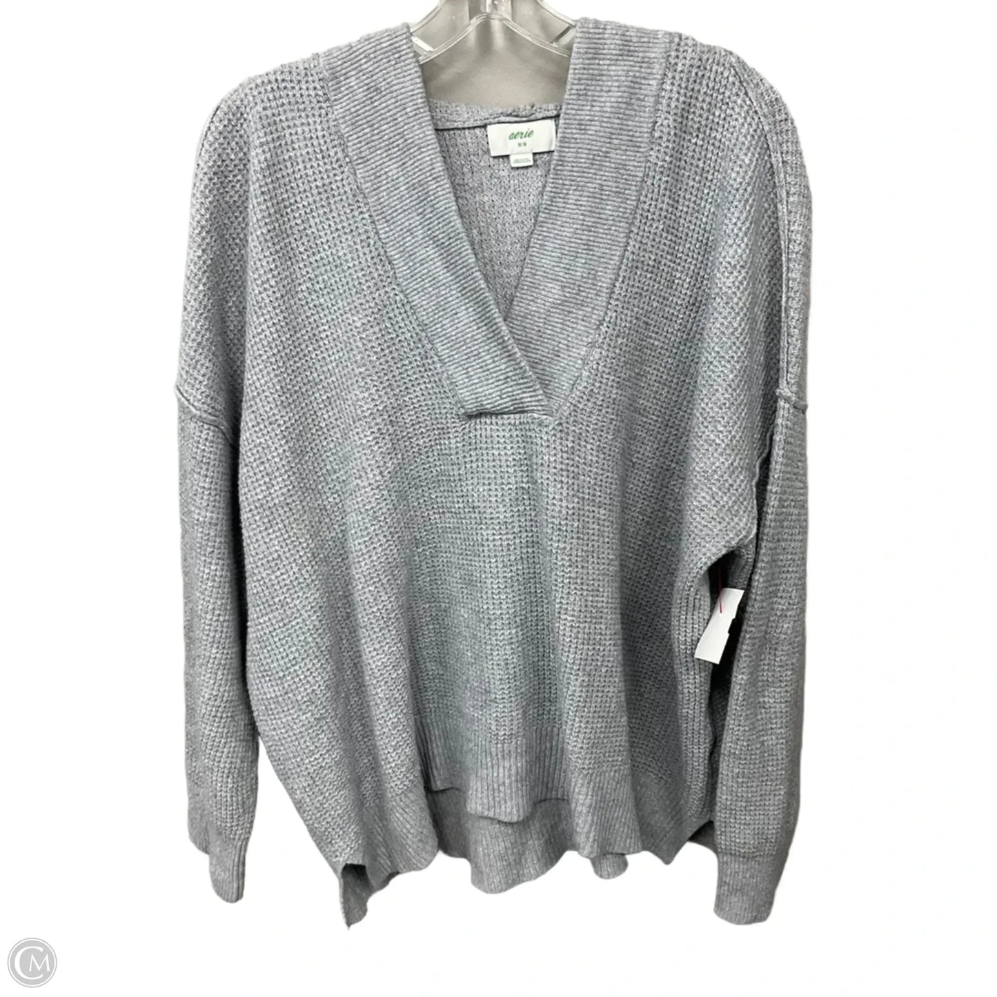 Sweatshirt Hoodie By Aerie In Grey, Size: M